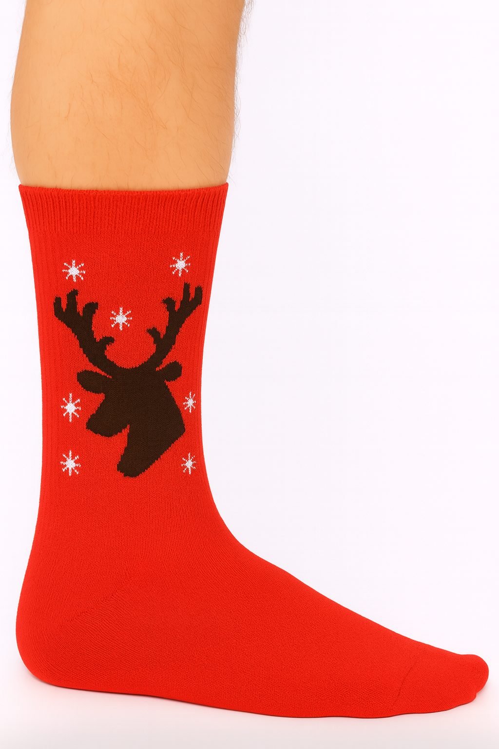 Red Reindeer Socks